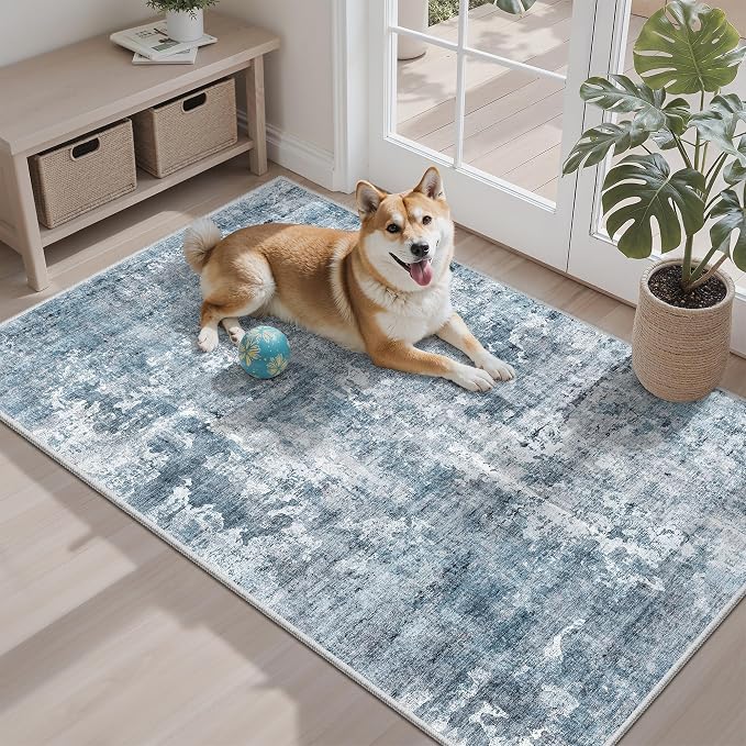3x4 Rug, Small Area Rug for Kitchen, Machine Washable Non-Slip Throw Rug - Image 4