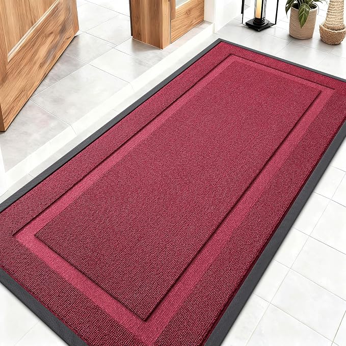 OLANLY Front Door Mat Indoor Outdoor Entrance, Waterproof All-Season, by OLANLY