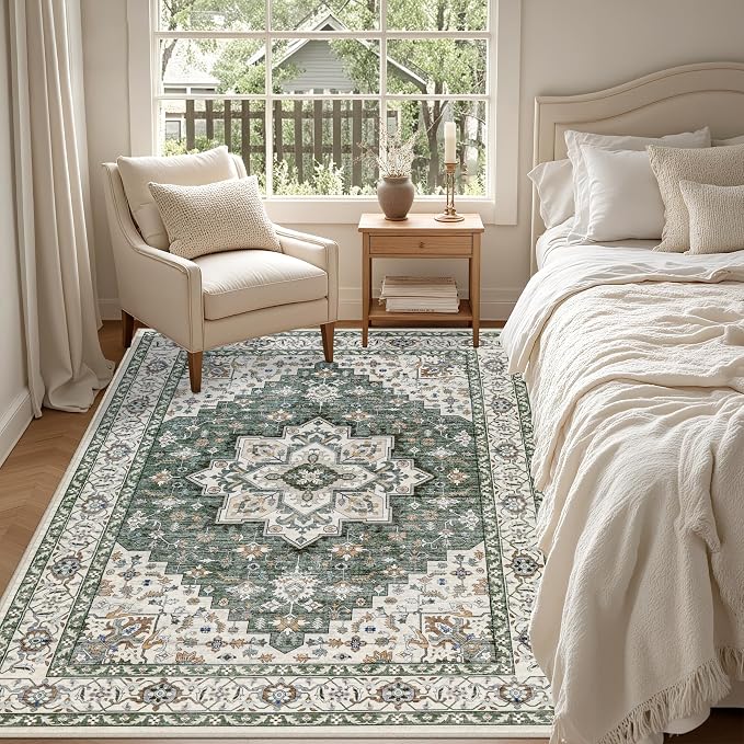 6x9 Area Rugs Living Room: Washable Rug - Image 4
