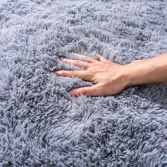 Small Rugs for Bedroom, Fluffy 2x3 Rug Throw Non Slip for Bedside Dorm Kids Room - Image 6