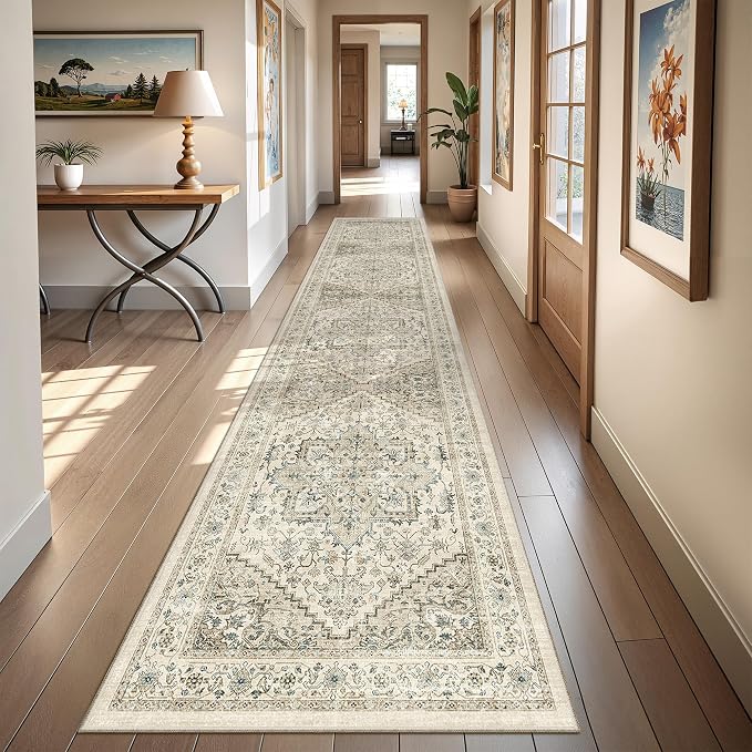 Runner Rug 2x10, Ultra-Thin Kitchen Rugs Non Slip Washable Rugs - Image 3