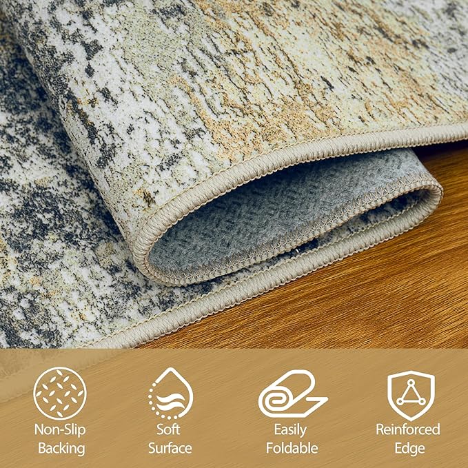 Runner Rug for Hallways Kitchen 2'6"x8' Washable Non Slip: Carpet Non Skid 8ft - Image 4