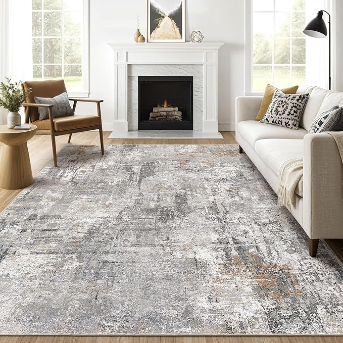 LOONGRUG 7x10 Area Rug Washable Large Neutral Modern Living Room Rugs | by LOONGRUG