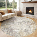 UERMEI 8ft Round Area Rug Living Room Rugs by UERMEI