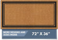 Barnyard Designs Natural Coco Coir Heavy Duty Backing Doormat by BarnyardDesigns