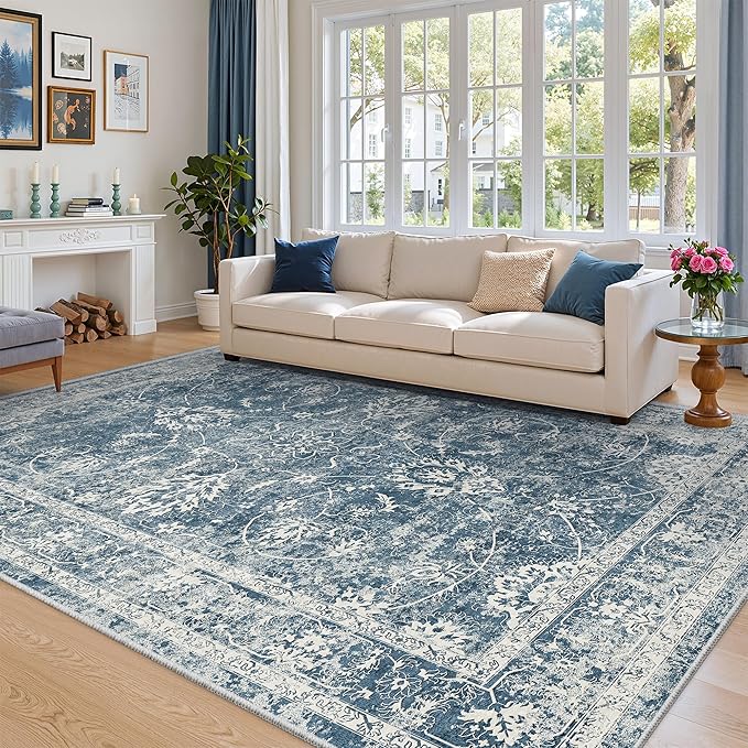 Madane Washable 6x9 Area Rugs for Living Room, Vintage Rug - Image 2