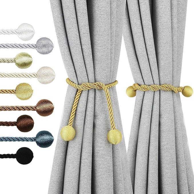 Curtain Tiebacks Outdoor Elegant Decorative Tie Backs Modern Rope Tiebacks by CurtianTiebacks