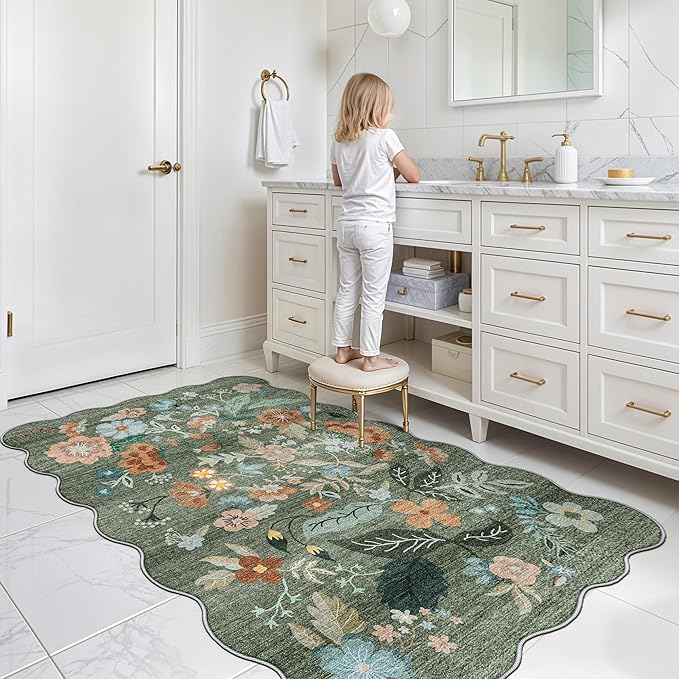 Washable 3x5 Entryway Area Rugs: Ultra Soft Low Pile Carpet - Image 4