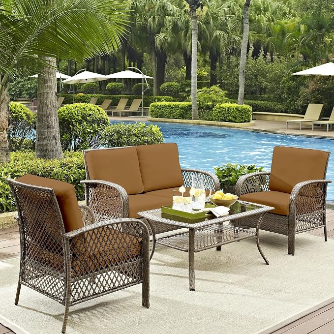 12Pcs Outdoor Cushion Covers, Patio Cushion Covers, Stretch Elastic Slipcovers - Image 6