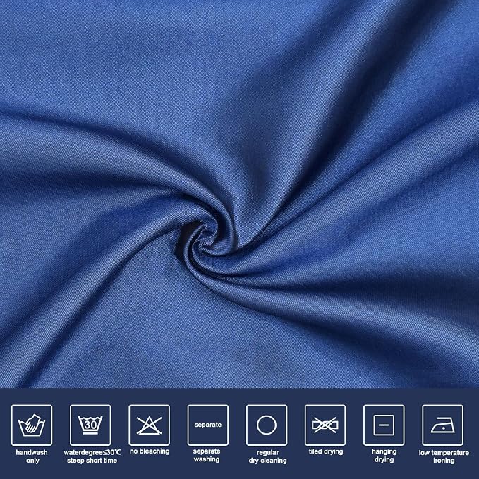 Molaxhome Swag Curtain 51 inch Length Rod Pocket Scalloped Curtain Valance - Image 9