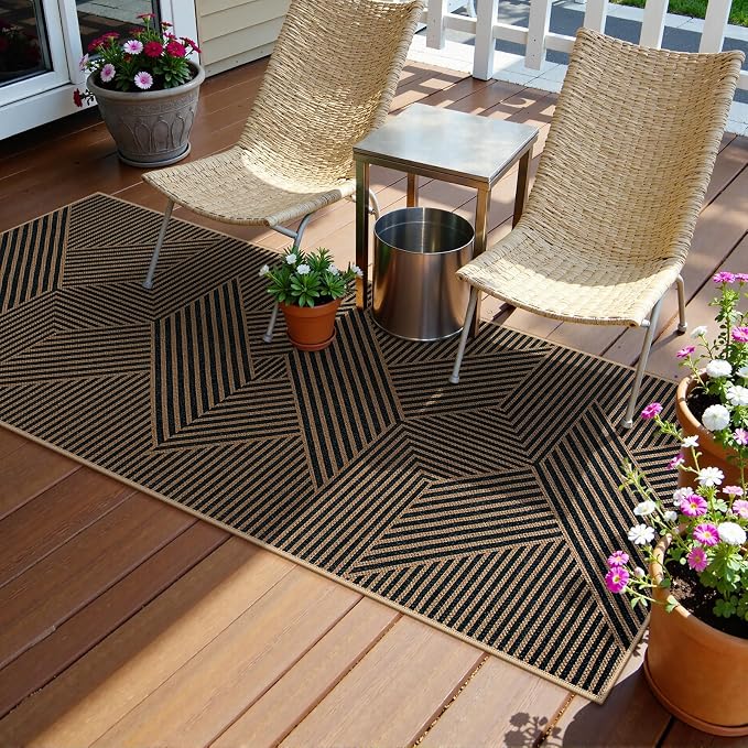 Lahome Enfys Modern Geometric Runner Rug, 2x6 Washable Rug Runners - Image 5