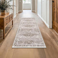 Boho 2x8 Long Runner Rugs for Hallway, Neutral Farmhouse Non Slip Runner for by HazoHaus