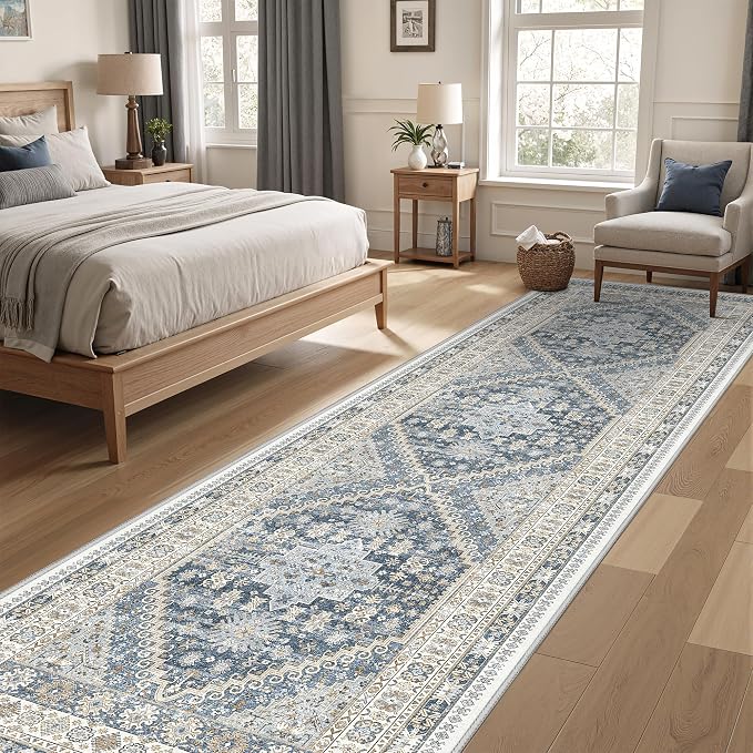 3x10 Runner Rug Non Slip Washable by Restydon