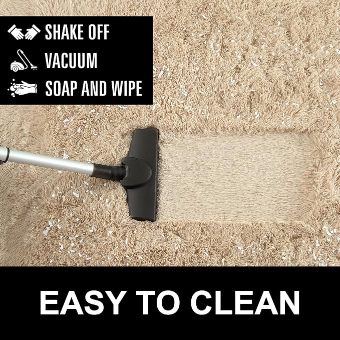 LOCHAS Ultra Soft Indoor Modern Area Rugs Fluffy Living Room Carpets - Image 7
