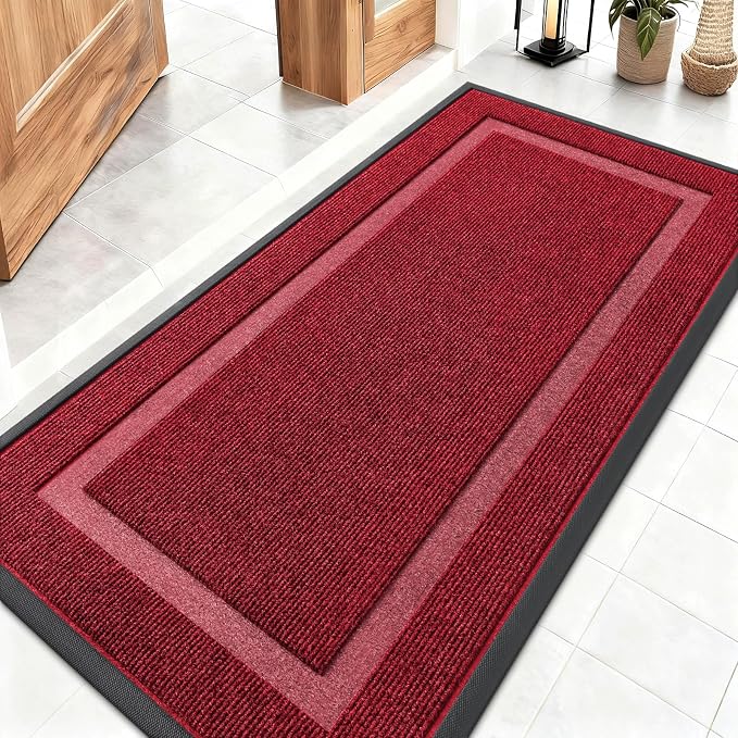 OLANLY Front Door Mat Indoor Outdoor Entrance, Waterproof All-Season, by OLANLY
