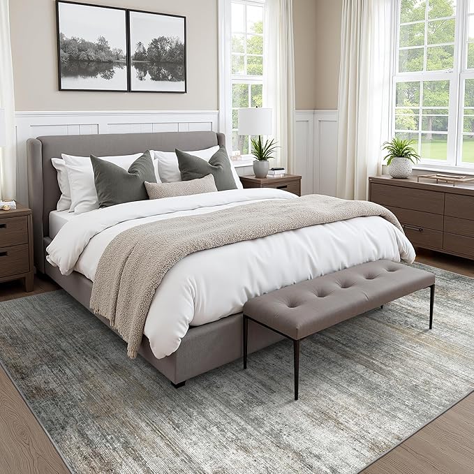 BEIMO Area Rugs 3x5 for Living Room Bedroom, Indoor Modern Abstract Machine - Image 4