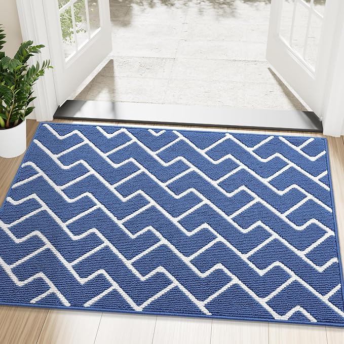 OLANLY Front Door Mat, Non-Slip Rubber Backing, Dirt Resistant and Absorbent by OLANLY
