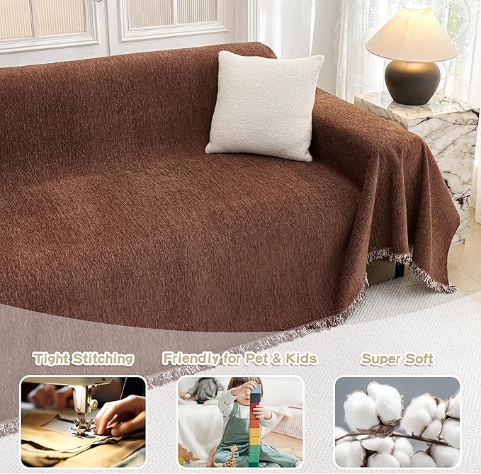 MYSKY HOME Oversized Couch Cover Sofa Covers Couch Covers - Image 2