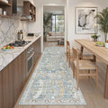 Madane Runner Rug 2'6''x8' Kitchen Runner, Hallway Runner Printed Vintage by Madane