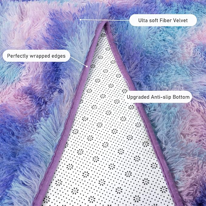 Runner Rugs for Bedroom 2x6 Rug Runners for Hallways Non Slip Soft Shag Bedside - Image 5