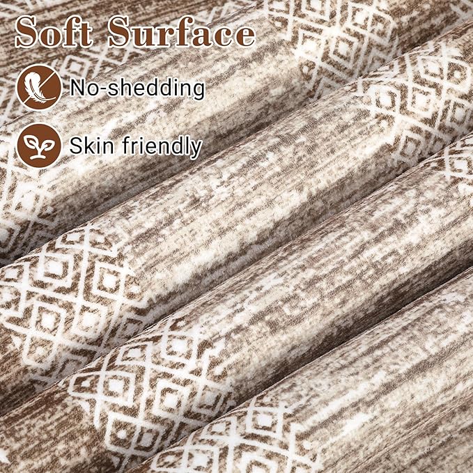GarveeHome Modern Geometric Area Rug 5x7 Distressed Bordered Rug Washable Non - Image 4