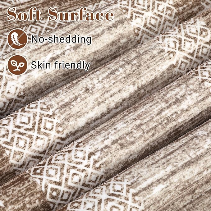 Washable 2.5x10 Kitchen Runner Rug, Easy Clean Geometri Rugs - Image 3
