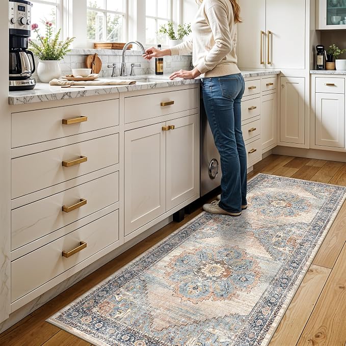 TOPRUUG Washable 3x7 Runner Rug: 7ft Non-Slip Stain Resistant Rugs - Image 5