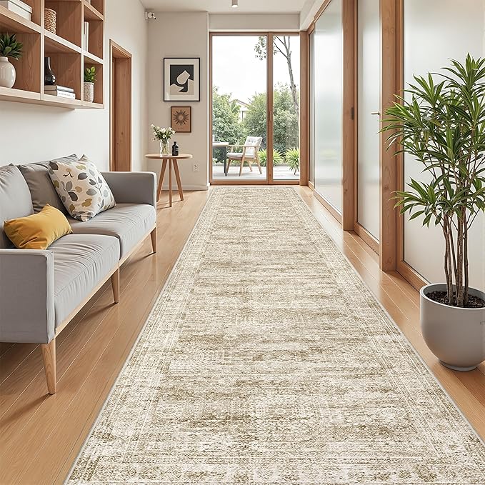 3x14 Washable Runner Rug for Hallway, Non-Slip Long Hallway Runner for Entryway - Image 5