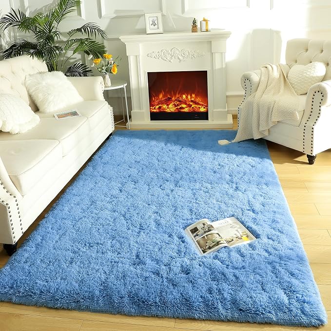 LOCHAS Ultra Soft Indoor Modern Area Rugs Fluffy Living Room Carpets - Image 4