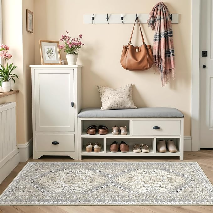 Runner Rug 2x6, Ultra-Thin Entryway Rug Non Slip Washable Rugs - Image 3