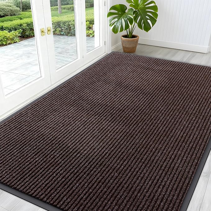 OLANLY Front Door Mat Indoor Outdoor Entrance, Waterproof Heavy Duty Doormat by OLANLY