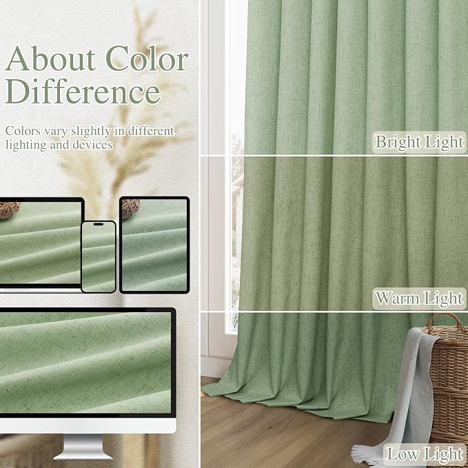Guken Blackout Curtains 80 Inch Length 2 Panels Set - Image 7