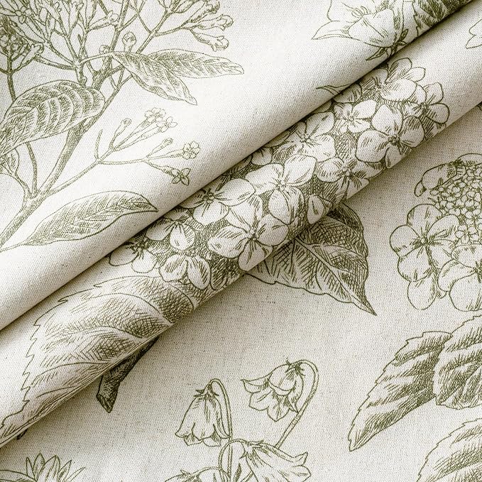 Set of 2 Decorative Floral Pillow Covers 18x18 Inch Light Green | Neutral - Image 2