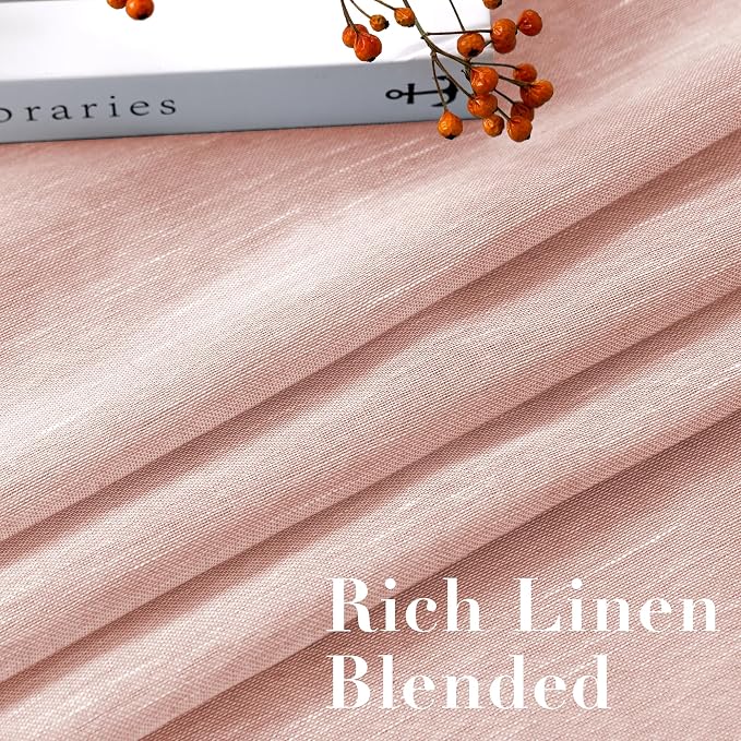 H.VERSAILTEX Linen Curtains 90 inches Long Linen Curtains/Natural Linen Blended - Image 4