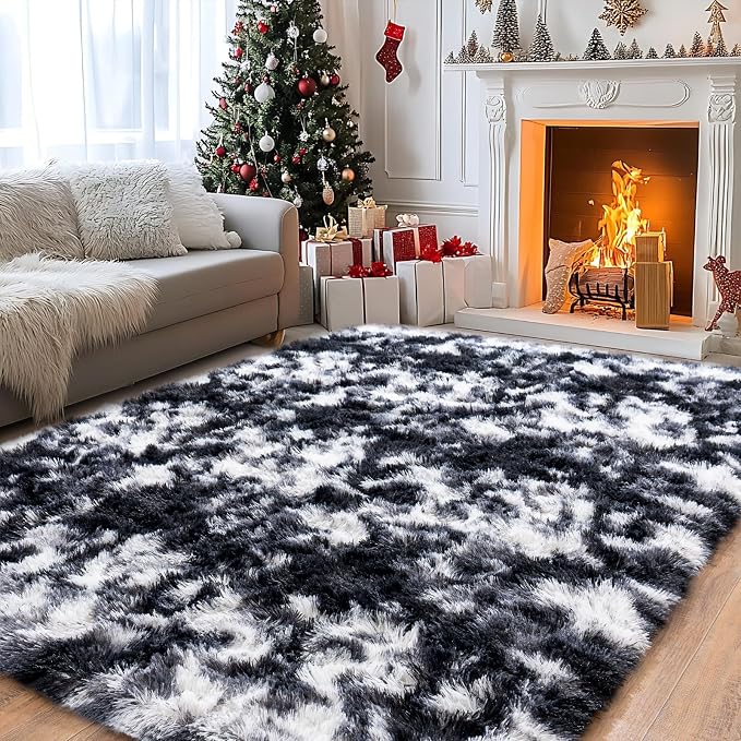 Pionblank Large Rug for Living Room 6x9 Feet, Modern Soft Shag Area Rug - Image 3
