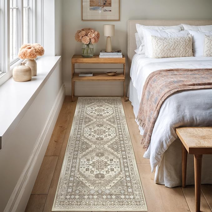 Kitchen Runner Rug Non Slip Washable 2.5x8, Soft Low Pile Entryway Rug Runners - Image 4