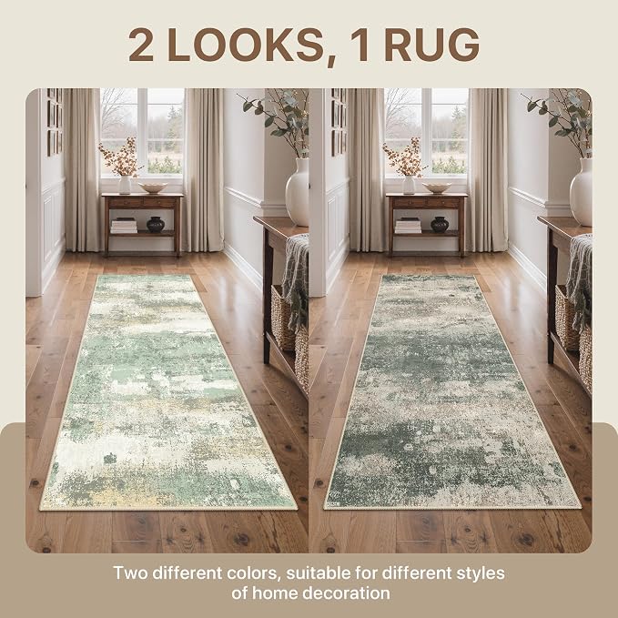 BEIMO Reversible 2'6"x6' Runner Rugs - Image 3