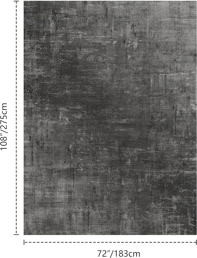 Latte&Fog 6x9 Area Rugs for Living Room Bedroom, Boho Non Slip Low Pile Carpet - Image 2