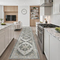 Madane Hallway Runner Rug 2'6''x14' Kitchen Runner, Non Slip Vintage Runners by Madane