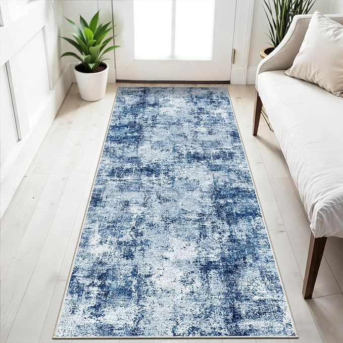 2x5 Washable Runner Rug for Hallway: Non Slip Entryway Runners Rugs by WIEVEDENS