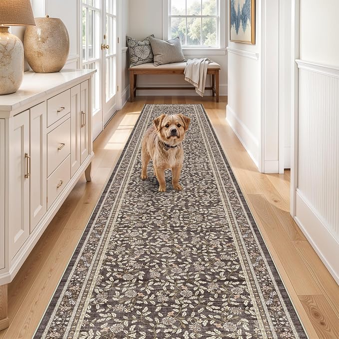 TOPRUUG 2x12 Washable Runner Rug - 12ft Runners by TOPRUUG