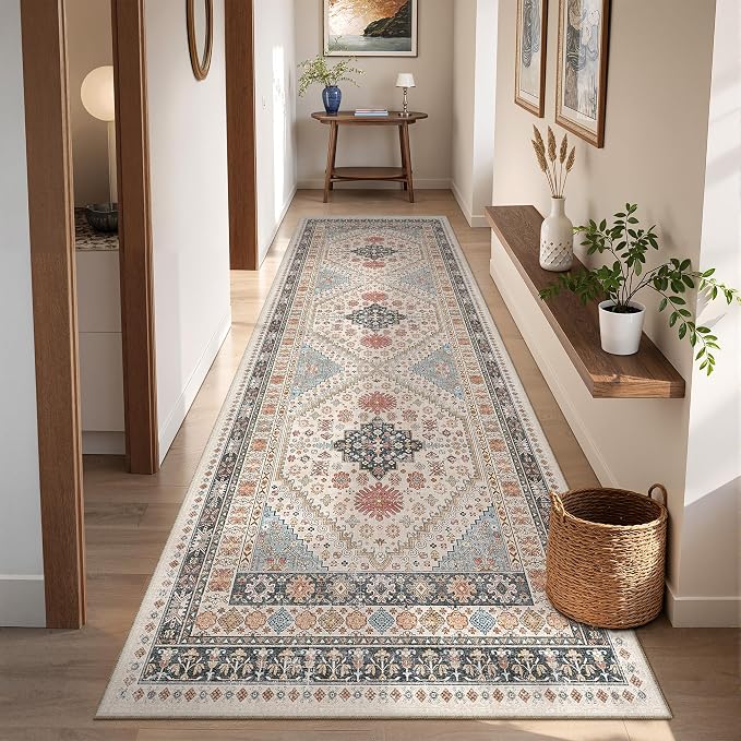 Kitchen Runner Rug Non Slip Washable 2.5x8, Soft Low Pile Entryway Rug Runners - Image 9