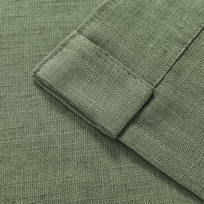 Joydeco Linen Curtains 90 Inch Length 2 Panel Sets, Light Filtering Curtains - Image 8