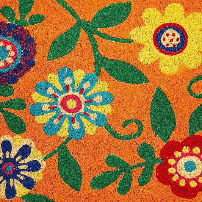 Juvale Floral Coir Door Mat - Image 7