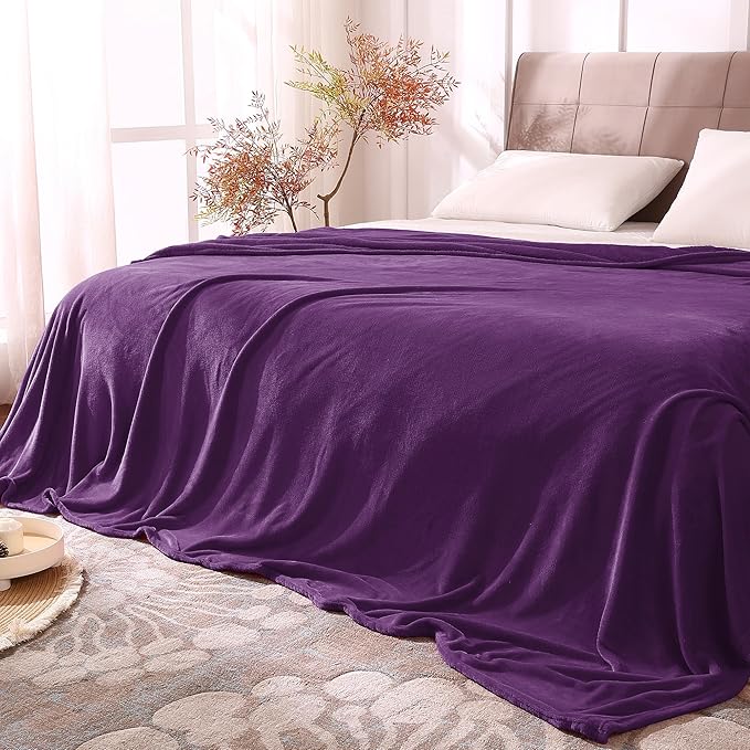 BEDELITE Fleece Blanket Purple Full Blankets by BEDELITE