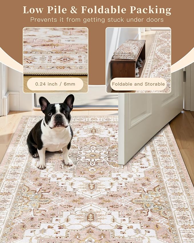 Madane Hallway Runner Rug 2x12, Extra Long Washable Runner Rugs - Image 9