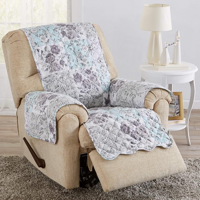 Great Bay Home Reversible Floral Patchwork Recliner Furniture Protector by GreatBayHome