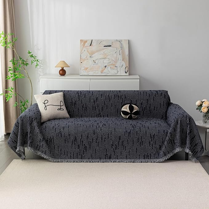 MYSKY HOME Couch Covers for 3 Cushion Couch Sofa, Sectional Couch Cover L Shape - Image 2