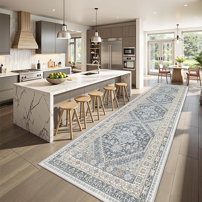 Kitchen Runner Rug Non Slip Washable 2.5x10, Soft Ultra-Thin Entryway Rug - Image 4