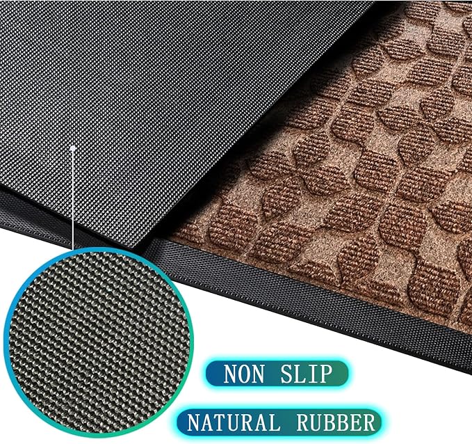 Bulijojo Sturdy Front Entrance Doormats, Durable Heavy Duty Welcome Mat - Image 2